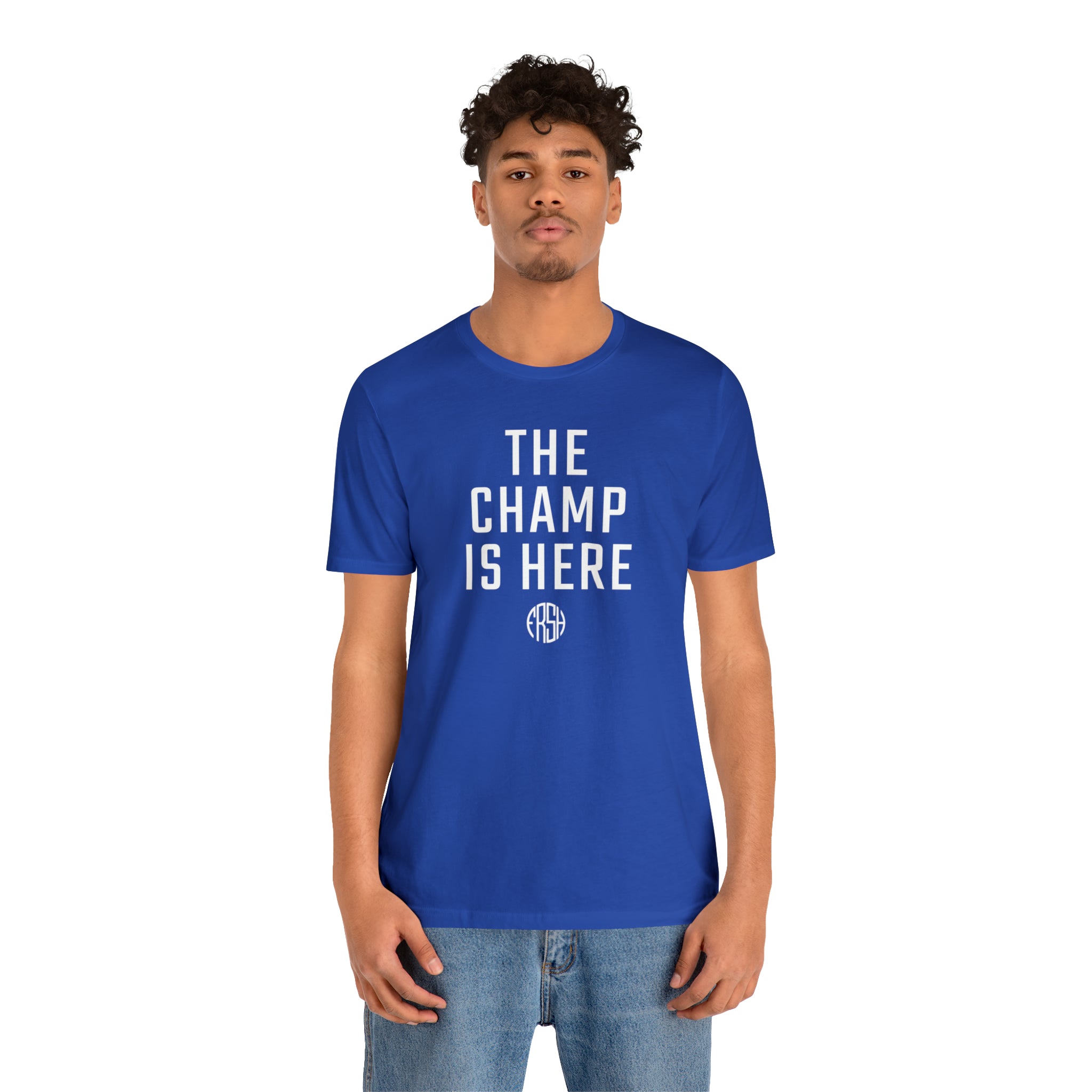 Printify The Champ Is Here Shirt O Fresh Men s Women s Tee Heather Mauve L