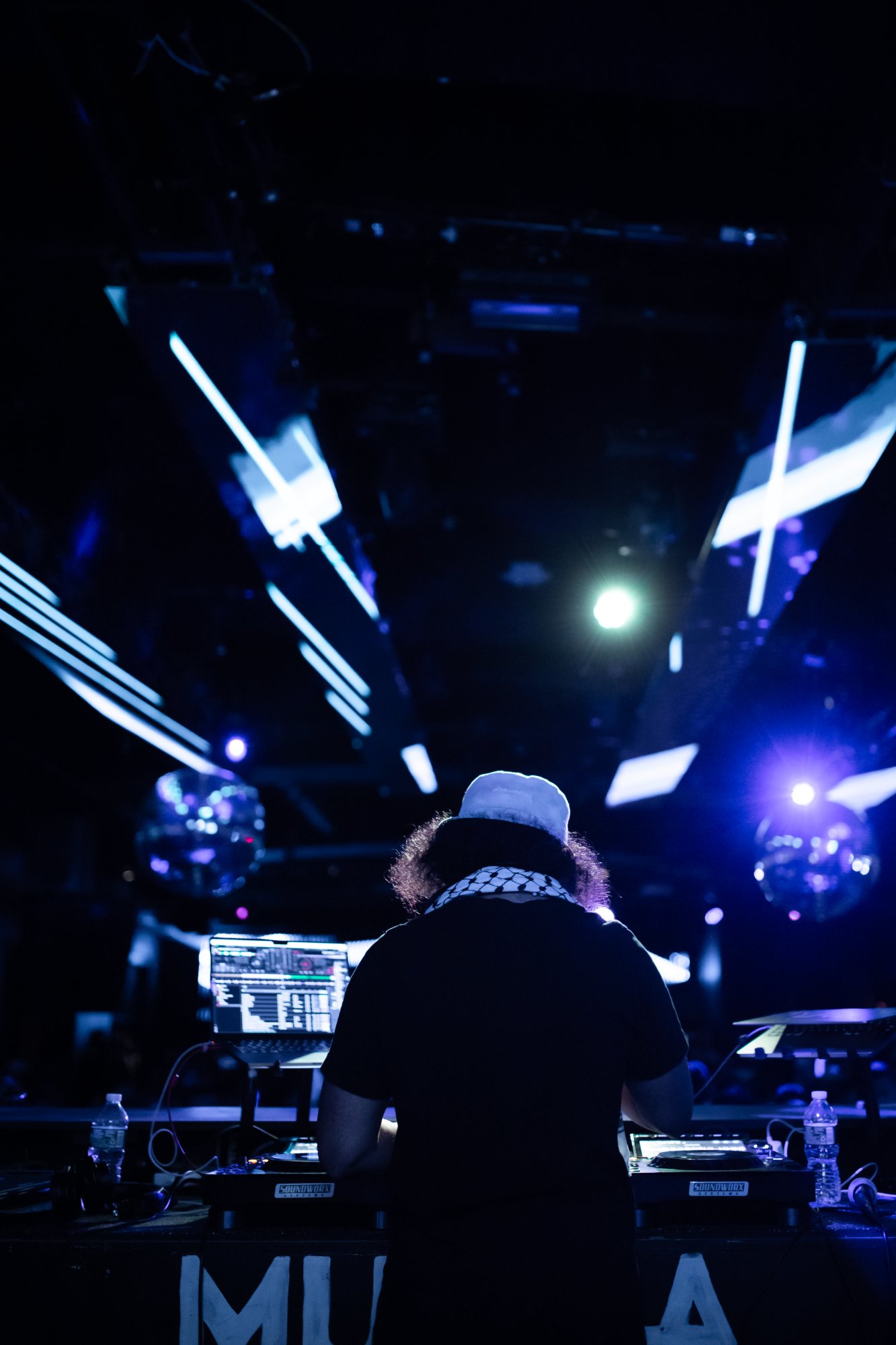 Crowd with phones out at Chai & Beats